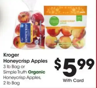 Kroger Kroger Honeycrisp Apples offer