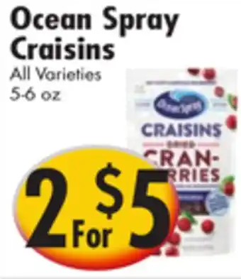 Ideal Food Basket Ocean Spray Craisins offer