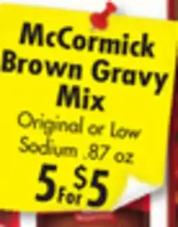 Ideal Food Basket McCormick Brown Gravy Mix offer