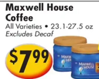 Ideal Food Basket Maxwell House Coffee offer