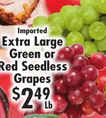 Ideal Food Basket Green or Red Seedless Grapes offer