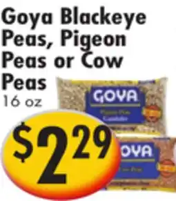 Ideal Food Basket Goya Blackeye Peas, Pigeon Peas or Cow Peas offer