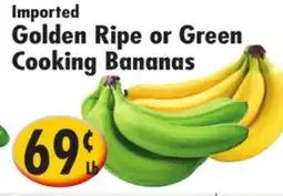 Ideal Food Basket Imported Golden Ripe or Green Cooking Bananas offer