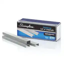 Walmart Swingline S.F. 4 Premium Staples, 1/4 Length, 5000 Count (S7035482) offer