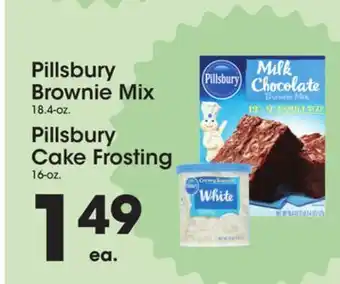 Price Rite Pillsbury Brownie Mix 18.4-oz. Pillsbury Cake Frosting 16-oz offer