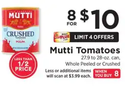 ShopRite Mutti Tomatoes offer