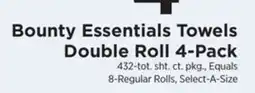 ShopRite Essentials Towels Double Roll 4-Pack offer