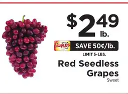 ShopRite Red Seedless Grapes offer