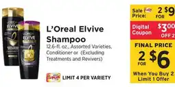 ShopRite Elvive Shampoo offer