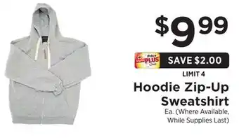 ShopRite Hoodie Zip-Up Sweatshirt offer