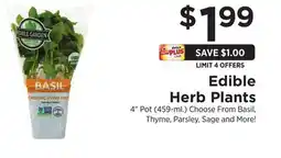 ShopRite Edible Herb Plants offer