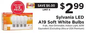 ShopRite LED A19 Soft White Bulbs offer