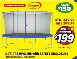 Big 5 Sportspower 14' Trampoline with Safety Enclosure offer