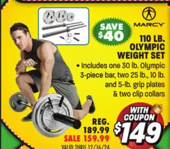 Big 5 Marcy 110 lb. Olympic Weight Set offer