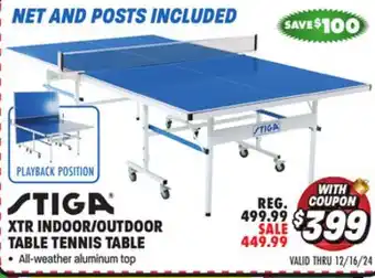 Big 5 Stiga XTR Indoor/Outdoor Table Tennis Table offer