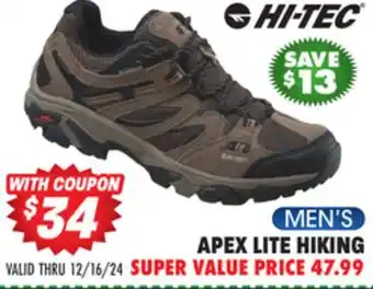 Big 5 Hi-Tec Apex Lite Men's Waterproof Hiking Shoes offer