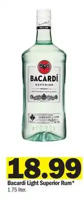 Meijer Bacardi Light Superior Rum offer