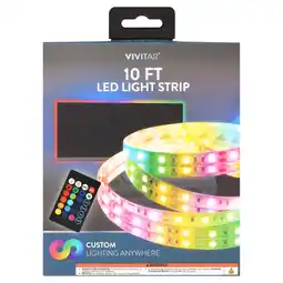 Walmart Vivitar Indoor 10 ft Remote Controlled Energy Efficient LED Light Rope & String offer