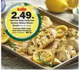 Meijer Fresh from Meijer Family Pack Boneless Skinless Chicken Breasts offer