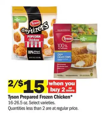 Meijer Tyson Prepared Frozen Chicken offer