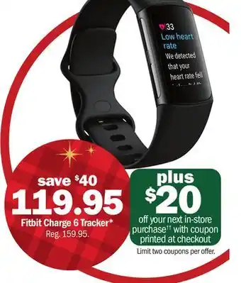 Meijer Fitbit Charge 6 Tracker offer