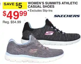 Dunham's Sports SKECHERS WOMEN'S SUMMITS ATHLETIC CASUAL SHOES offer