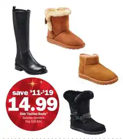 Meijer Kids' Fashion Boots offer