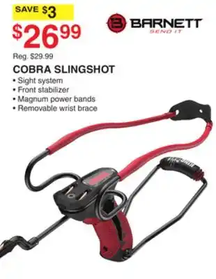 Dunham's Sports BARNETT COBRA SLINGSHOT offer