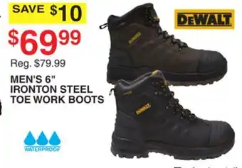 Dunham's Sports DEWALT MEN'S 6 IRONTON STEEL TOE WORK BOOTS offer