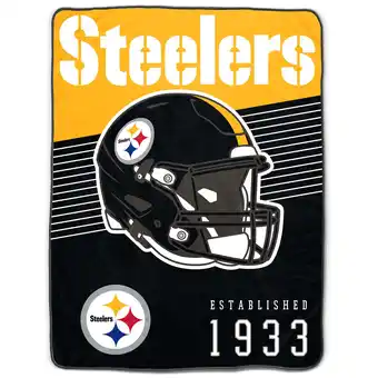 Walmart Pittsburgh Steelers 60 x 80 Helmet Stripes Royal Plush Blanket offer