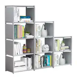 Walmart 9 Cube Storage Shelf Organizer DIY Bookcase Closet Cabinet for Office Home Bedroom, Gray offer