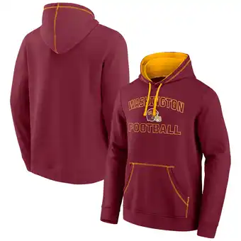 Walmart Men's Fanatics Branded Burgundy Washington Football Team Tiebreaker Pullover Hoodie offer