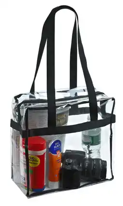 Walmart Handy Laundry Clear Tote Bag - NFL Stadium Approved offer