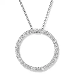 Walmart Pompeii 14K White Gold 1/2ct Circle Of Life Diamond Pendant Necklace (J-K,I1-I2) offer