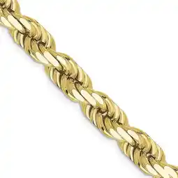 Walmart Primal Gold 10 Karat Yellow Gold 8mm Diamond-cut Rope Chain offer