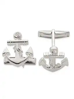 Walmart Anchor with Chain Cuff Links in Sterling Silver offer