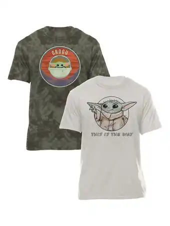 Walmart Star Wars Short Sleeve Graphic Crew Neck Relaxed Fit T-Shirt (Men's or Men's Big & Tall) 2 Pack offer