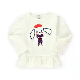 Walmart Gymboree Girls Puppy Tunic Embellished T-Shirt, Off-White, 6-12 mos offer