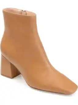 Walmart Journee Collection Womens Haylinn Faux Leather Square Toe Booties offer