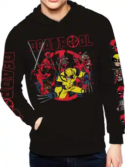 Walmart Deadpool, Mens Graphic Print Pull Over Hoodie, Best Bubs, Sizes S-3XL offer