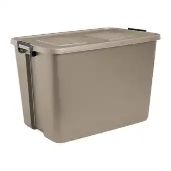 Walmart Sterilite 17446504 32-Gallon Storage Latch Tote with Stackable Indexed Lid, Hazelwood offer