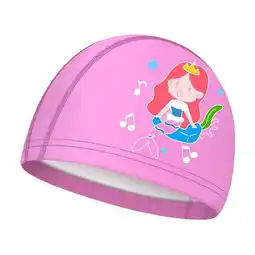 Walmart YUEYAN Pool Bathing Hats Kids Swimming Cap Elastic Pu Turban Swimming Caps offer