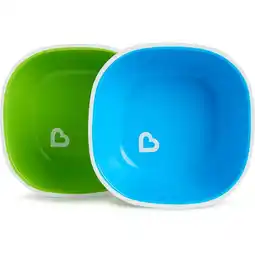 Walmart Munchkin Splash Toddler Bowls, Blue/Green, 2 Pack offer