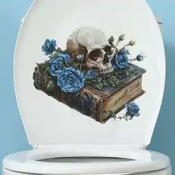 Walmart Rwvbm Books Skulls Flowers Bathroom Bathroom Landscaping Decorative Toilet Stickers offer