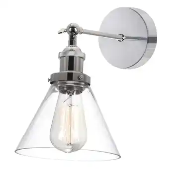 Walmart CWI Lighting Eustis 1 Light Metal Wall Sconce in Polished Nickel offer