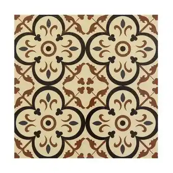 Walmart Retro 12 x 12 in. Self Adhesive Vinyl Floor Tile - Burch - 20 sq. ft. - 20 Tiles per Box offer