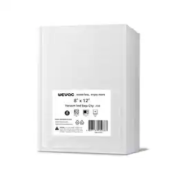 Walmart Wevac Lite 8 x 12 250 Count Freezer Bags, Cleaners Vacuum Seal Bags for Food, Clear offer