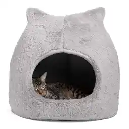 Walmart Best Friends by Sheri Meow Hut Fur Pet Cat Bed, Standard offer