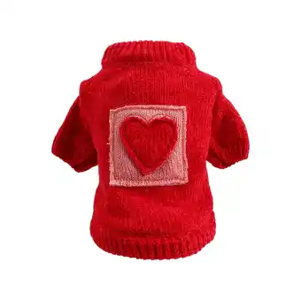 Walmart Pet Warm Two-legged Sweater Heart Pattern Cat Clothes Dog Winter Coat Costume for Puppy Kitty (XS) offer