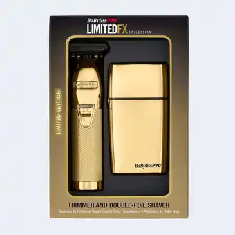 Walmart BaBylissPRO LimitedFX Gold Trimmer And Double-Foil Shaver Prepack [FXDUOFS2TG] offer